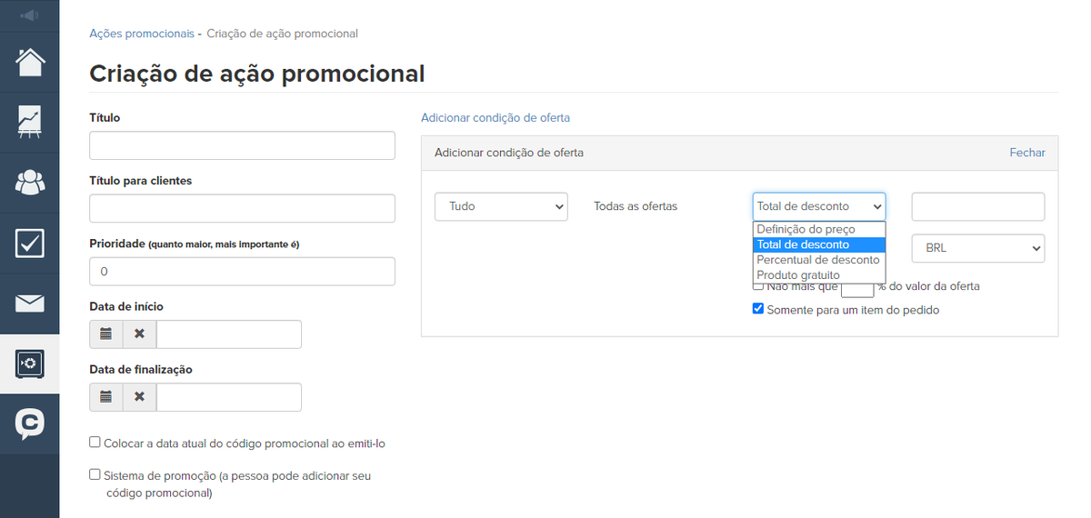 <p> Escolhendo o tipo de desconto </p> <p> Escolhendo o tipo de desconto </p>